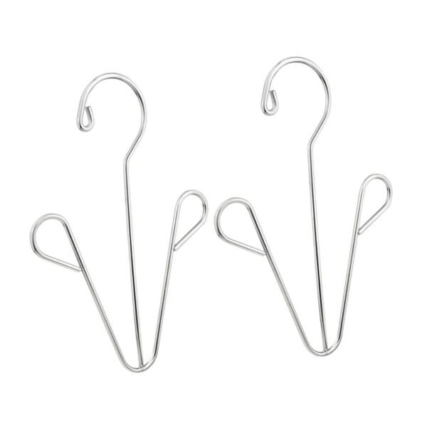 WINOMO シューズハンガー 靴乾燥ラック 靴ハンガーラック 吊り干し靴干しハンガー 防風 耐久性 ステンレス製 滑り止め 2本（銀色）商品コード：55078069279カラー：シルバー