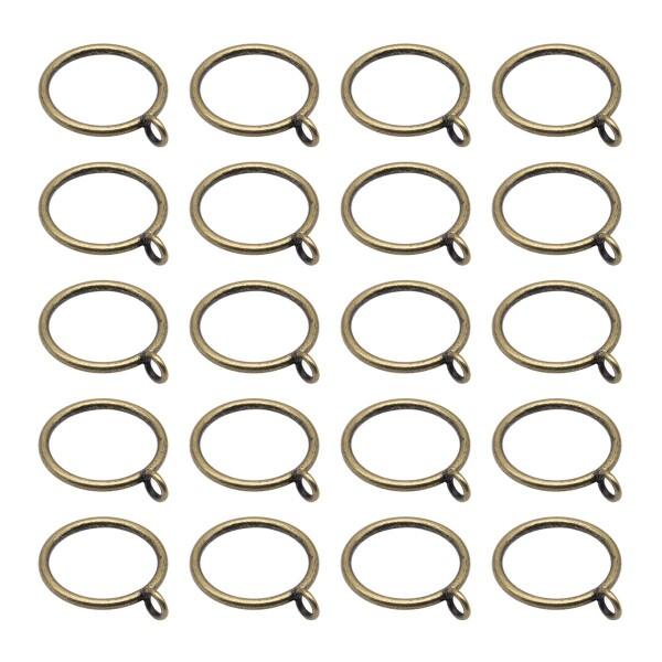 ＫａｉＹｉカーテンリング ブロンズ スライドリング 38mm カーテンリングフック 直径30mmまでのポールに適用 ブロンズカラー 20個入商品コード：55078171351サイズ：ブロンズカラーカラー：ブロンズカラー【錆びない】カーテンリ...