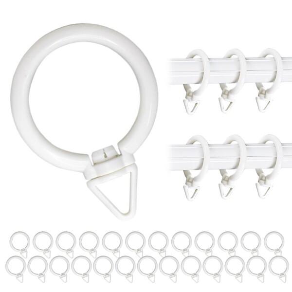 カーテンリング スライドリング 32個入り 内径約35mm リングランナー 直径2.8cmまでのローマンロッドに最適 ポータブル 耐久性商品コード：55078171356型番：VE471サイズ：平均サイズカラー：ホワイト?【商品の概要】内径...