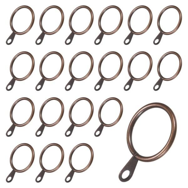 M METERXITY 20個入りのレッドブロンズのアイレット付きカーテンリング カーテンロッド用の錆びにくいメタルリング 直径1"のドレープリング ドレープ/帽子/タオルを掛けるためのリング商品コード：55078171411型番：mma2...