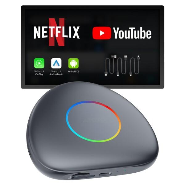 ATOTOMOVE ワイヤレスCarPlay Ai Box Android AIボックス CB6C