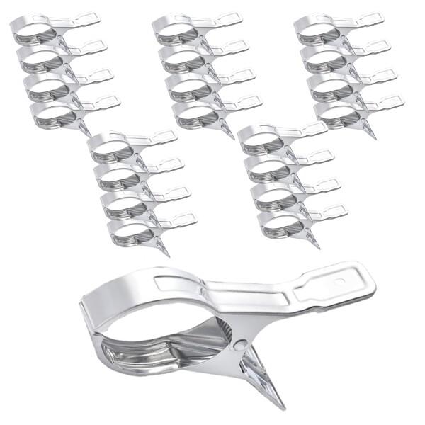 N1JSHN ステンレス 風に強い物干しクリップ 布団クリップ 物干し用 物干し器具 力強い 大きな開口サイズ 風に強い 布団用 釣竿 (小サイズ)商品コード：55078701586型番：J-20サイズ：小サイズカラー：しろ(1)上等な材質...