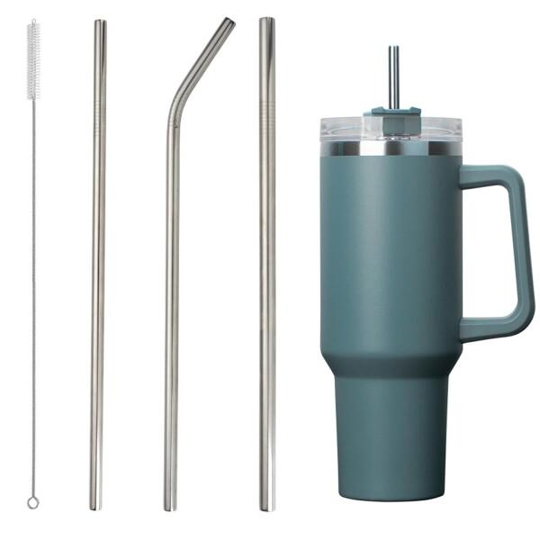 WIEXUN ステンレスストロー タンブラー 交換用ストロー 繰り返し タンブラー用 40オンス 30オンス