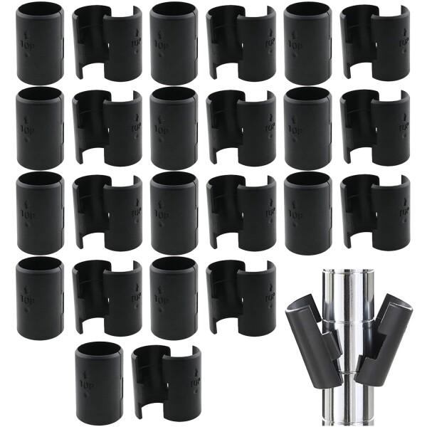 メタルラック 棚板 固定部品 ポール径19mm メタルミニ スリーブ 取付部品 プラスチックマテリアル 便利で巧妙 ファッションデザイン メタルラック用パーツ スチールラック用 スリーブ 24組入り 48個セット商品コード：55078818...