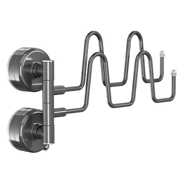 シューズラック 多機能バルコニー折りたたみ靴タオル乾燥ラック 室内物干し 折畳み 吸盤式 洗濯物干し 室内 防水防錆 ウォールハンガー 旅行 折りたたみハンガー 壁掛け商品コード：55078910052型番：Whrk-001サイズ：折りたた...