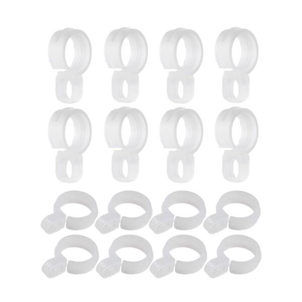 YUANXINWL ハンガーストッパー ハンガー 風飛び防止 洗濯物 風で飛ばされ防止グッズ（16個入り）物干し竿 固定 物干し 強風対策 洗濯用品 洗濯物防風フック（透明、28mm-32mm）商品コード：55078910109型番：YUA...