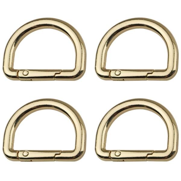 (LIANHATA) スプリングフック Dカン バックル ネジ式 パーツ もち手 バッグ 補修 修理 交換用 金具 装飾 手作り 手芸 (ゴールドA，4個, 25mm)商品コード：55079241913サイズ：25mmカラー：ゴールドA，4...
