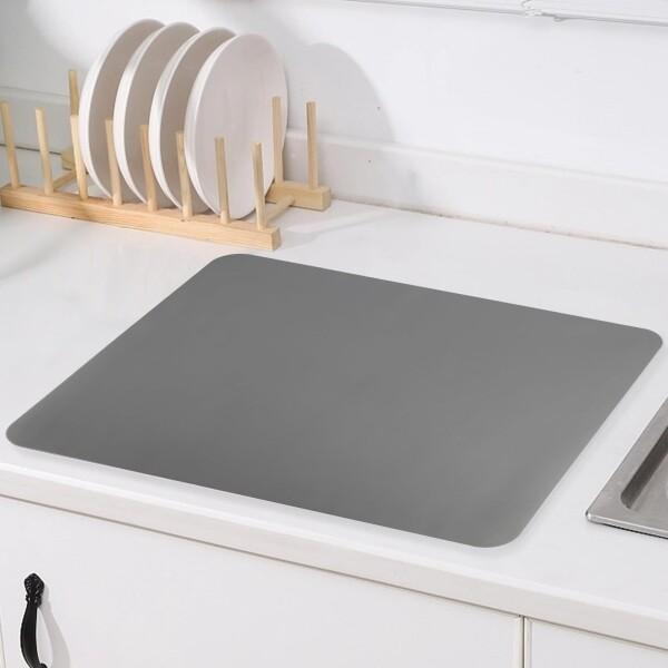 シリコンマット キッチン 調理台保護マット キズ防止 汚れ防止 滑り止め 保護シート キッチンシート コンパクト 耐熱220[度] お手入れ簡単 (グレー, 40x60cm)商品コード：55079325459型番：table-matサイズ：...