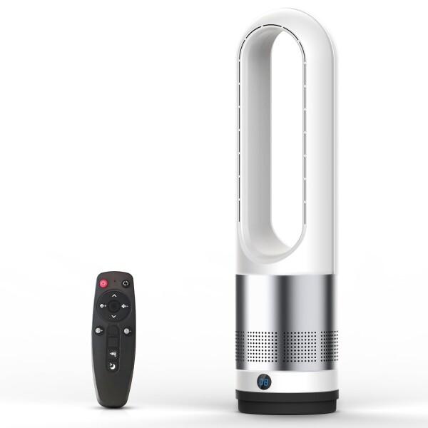 扇風機 DCモーター タワーファン 送風 9Hタイマー リモコン付き 二つ