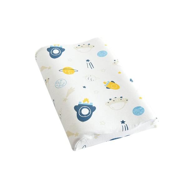 FAYOSA 子ども用まくら 子供用低反発枕 メモリーフォーム素材 通気 快眠 高さ調整 向き癖防止 寝姿を矯正 カバー綿100％洗える 男女兼用 1~6歳適用 40*24*３/5cm 宇宙船図柄商品コード：55079435831型番：40...
