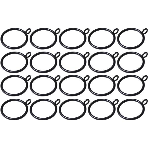 オーディオファン カーテンリング 内径38mm (3cm まで の つっぱり棒 に 対応) 金属製 ブラック 20点セット商品コード：55079449916型番：8QAJMDO0HGPKV1耐久性の高い金属製のカーテンリングです。錆びにくく...