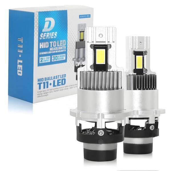 D4S LED ヘッドライト 車検対応 ポン付け 爆光 18000LM 6500K ホワイト