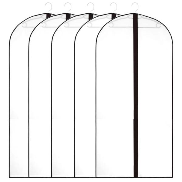 ISEFUJI 衣類カバー 半透明 ブラック縁 5枚セット 洋服カバー ファスナー式 防塵 防虫 防カビ 衣類収納 (140cm)商品コード：55079677979型番：Isefuji-5pc-blkサイズ：140cmカラー：半透明ブラック...