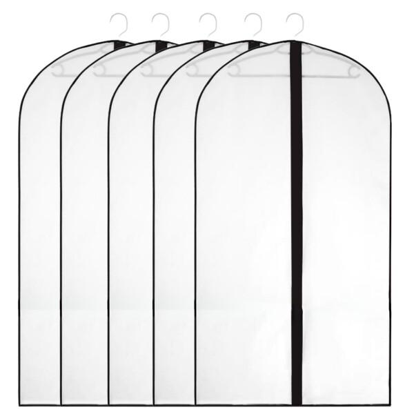 ISEFUJI 衣類カバー 半透明 ブラック縁 5枚セット 洋服カバー ファスナー式 防塵 防虫 防カビ 衣類収納 (120cm)商品コード：55079677980型番：Isefuji-5pc-blkサイズ：120cmカラー：半透明ブラック...