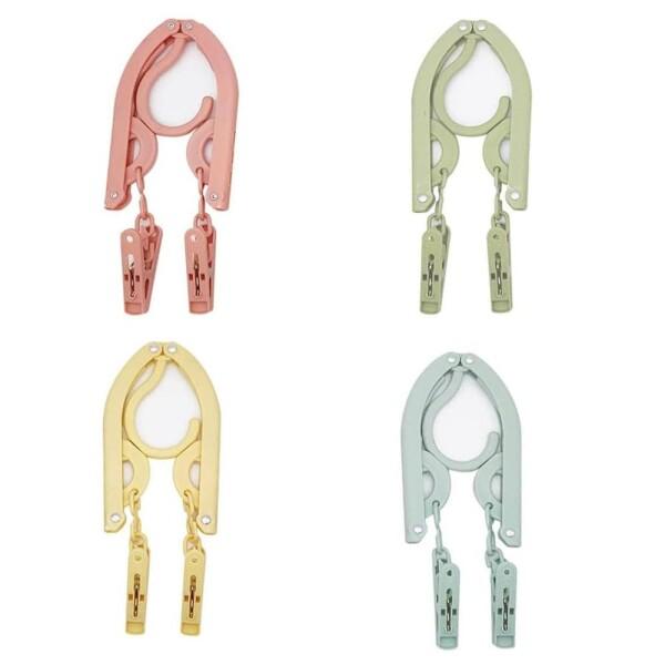 折りたたみハンガー 折りたたみ可能な旅行ハンガー 4点セット 滑り止め 携帯性 コンパクト 収納しやすい 省スペース 多機能 旅行 出張 ビジネス アウトドアに適しています商品コード：55079679946型番：折りたたみハンガーサイズ：2...