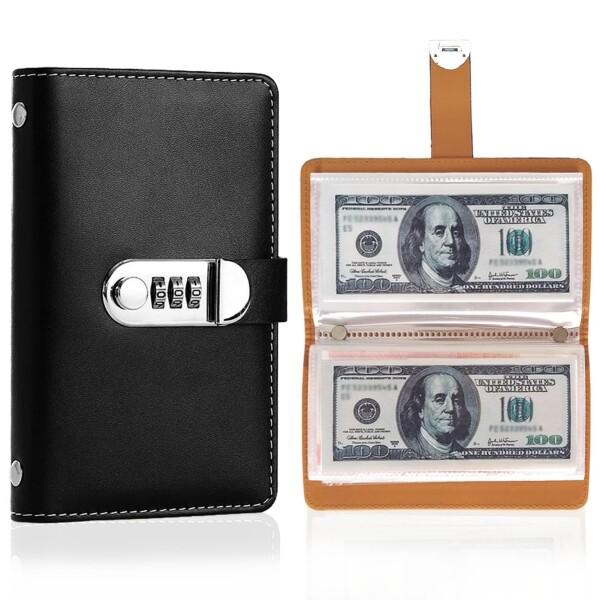 貯金バインダー 貯金箱 100万円 貯まる 貯金ファイル 100枚収納 ブック