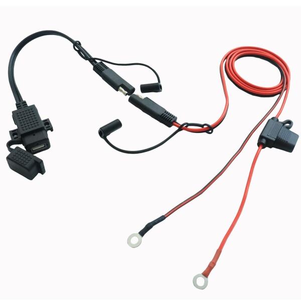 4390.定番人気　アドレスv50G シガーソケット電源　バッテリー新品　千葉県柏市　即日配送、自走引き取りも可能 12V 24V 兼用 シガーソケット 分岐 ケーブル 15A 180W 16AWG
