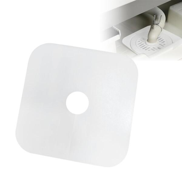 UrbanPulse 洗濯機排水口カバー 排水トラップ シリコン製 防臭・防虫・防ホコリ 防臭 詰まり防止 排水トラップカバー W16×D16×H0.15cm 中央穴径3.5cm カット可能 切れ込み入り 取付簡単 洗濯機 風呂 洗面台 キ...