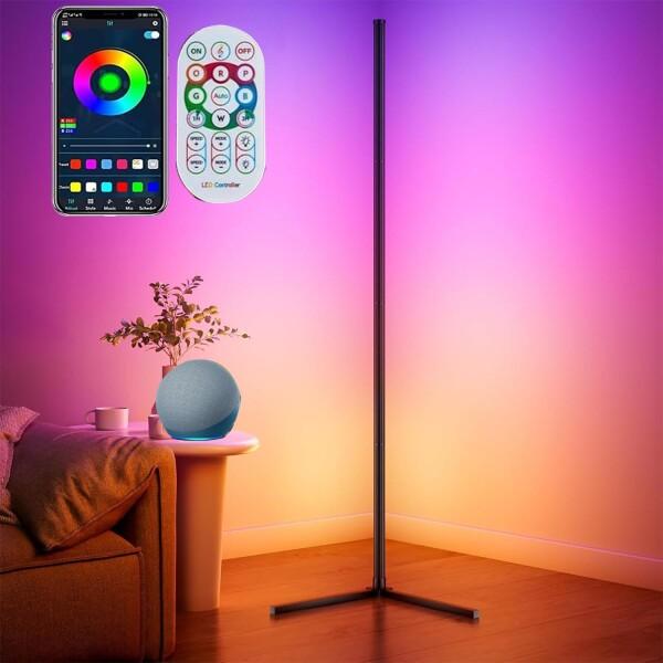 Alexa対応 コーナーライト RGBフロアランプ 音楽連動機能搭載 スマート