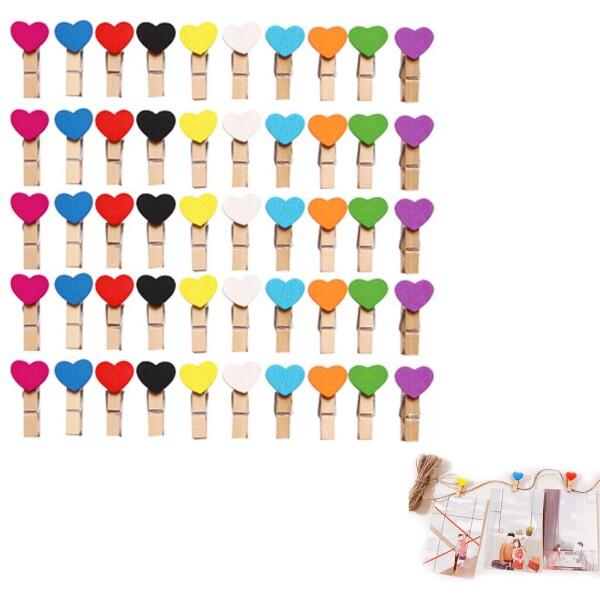 Coollooda 木製クリップ ミニ 木製クロスピン 50枚セット 洗濯バサミ 木製ピンチ 洗濯小物 写真用に 飾り付け DIY 手芸用 カレンダー固定に 学校 事務用品商品コード：55080869854型番：HGDJ-zhaopianj...