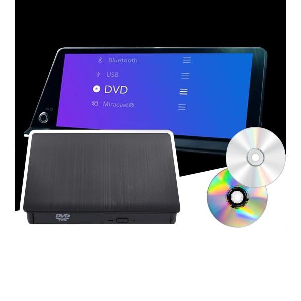 MKVAOR車載DVDプレーヤー 車用CDプレーヤー 純正ディスプレイ