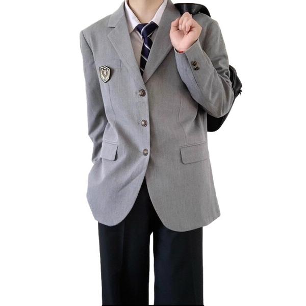 男子　高校制服　※こちらの高校にご入学される方限定 Qichenk) 入学準備 高校制服5点セット メンズ ブレザー 制服 無地