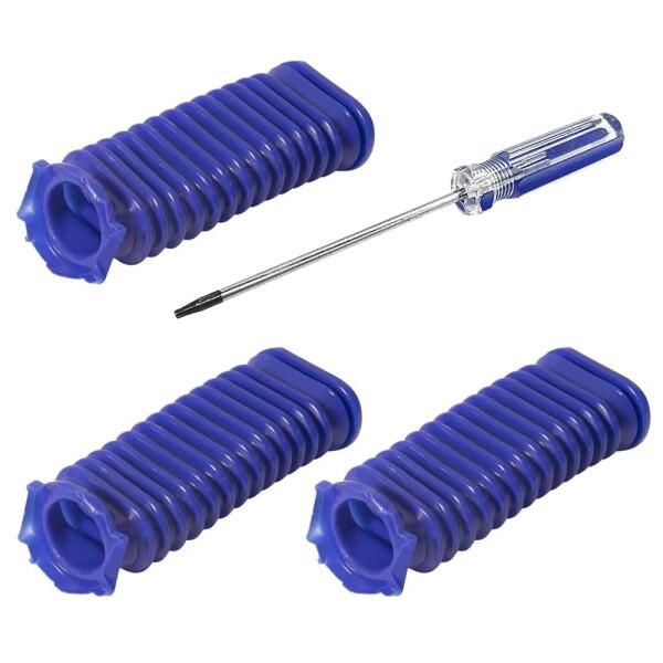 Cluoling ダイソン 掃除機 青いホース 蛇腹 交換部品 V6 V7 V8 V10 V11 パーツ ヘッド 修理 交換部品 分解 組立 掃除機 お手入れ ドライバー ＆ ブラシ付き [並行輸入品]