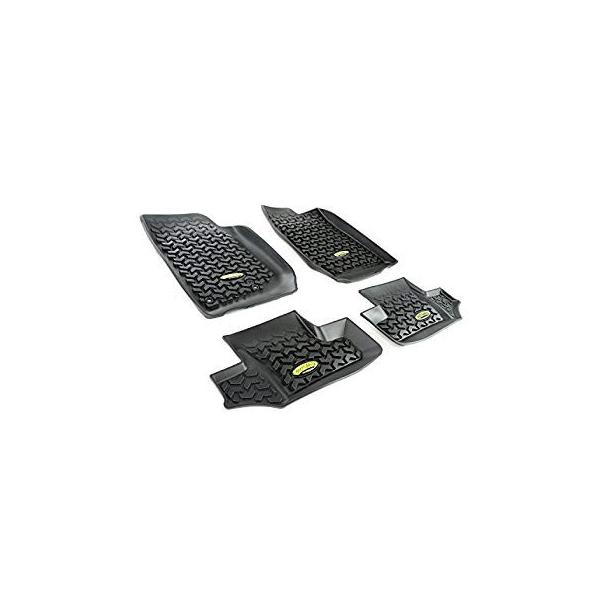 自動車アウトランドセレクトジープラン用ブラックフロントおよびリアフロアライナーキット U Halプロショップ2