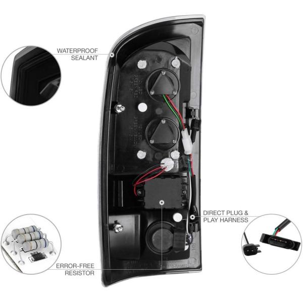 自動車vipmotozブラックスモークプレミアムledテールライト フルledライセンスプレートランプh U Halプロショップ2