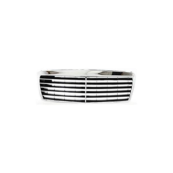 U Halプロショップ2 その他モータースポーツ用品 メルセデス ベンツeクラス用グリル96 99プラスチッククロームシェル 塗装ブラックi 大特価