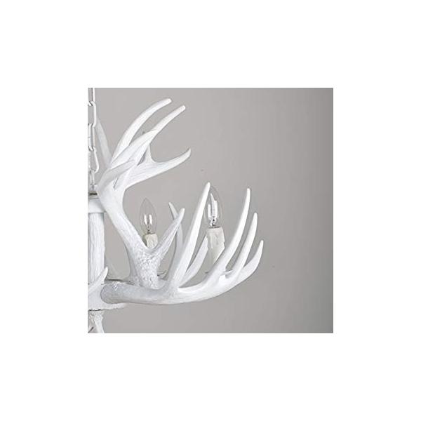 Resin Antler Chandelier Chandelier White White Living Room Effortinc Antler Living 照明 電球 U Halプロショップ2