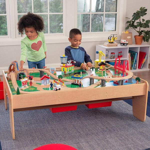 kidkraft waterfall mountain train table