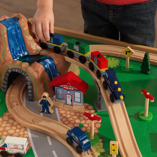 kidkraft waterfall mountain train table