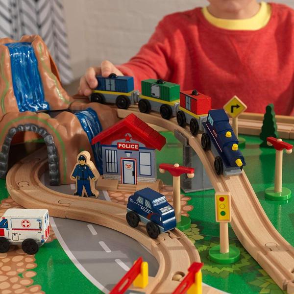 kidkraft waterfall mountain train table