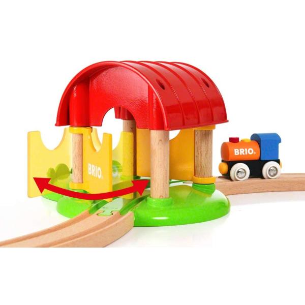 my first wooden train set