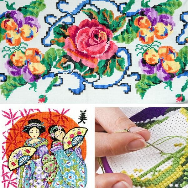 刺繍 刺しゅうキット 刺繍ツール 刺しゅう系 50色 刺繍糸 刺繍針 11本 刺繍用布 45 30cm 抜糸ツール はさみ 系抜き 糸通し 手芸キット 手作りキット Jpv079 Buyee Buyee Japanese Proxy Service Buy From Japan Bot Online