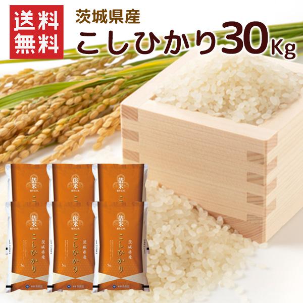 茨城県産 コシヒカリ 30kg(5kg×6袋) 送料無料 令和7年産 米 お米 