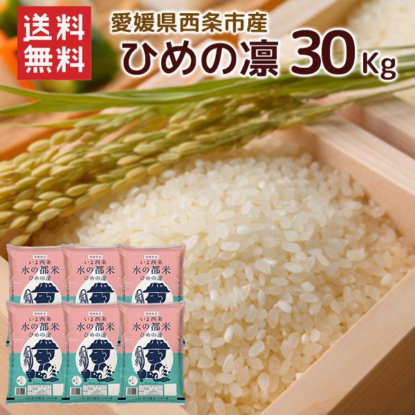 ひめの凛　玄米30キロ 令和7年 愛媛県西条市産 ひめの凜30kg 送料無料 お米 米 （北海道別途