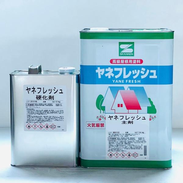 ヤネフレッシュ つや有 標準色 16kgセット エスケー化研 : Halu