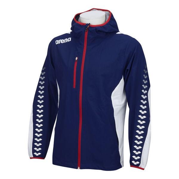 【物価高応援クーポン配布中】アリーナ 水泳 ジャケット NVWT ネイビー×ホワイト 沖縄配送不可 [取り寄せ][自社](メール便不可) アリーナ（arena） 【アリーナ】ARN-9330 NVWT arena ウィンド