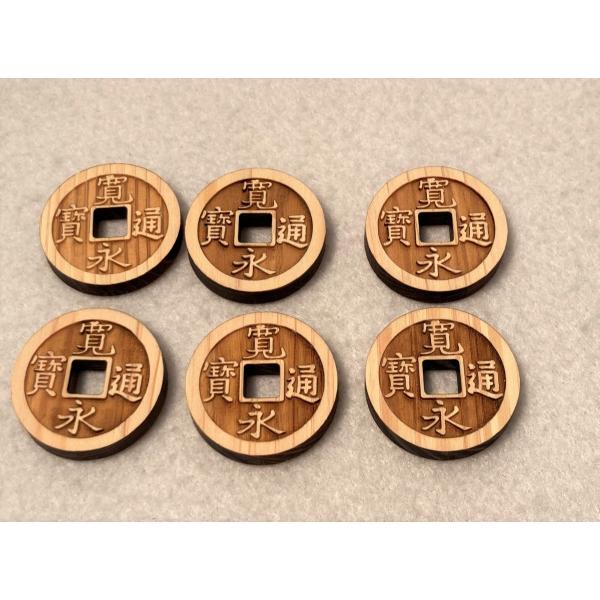 六文銭 国産桧 レーザー加工 冥銭 副葬品 葬儀 三途の川の渡し賃に