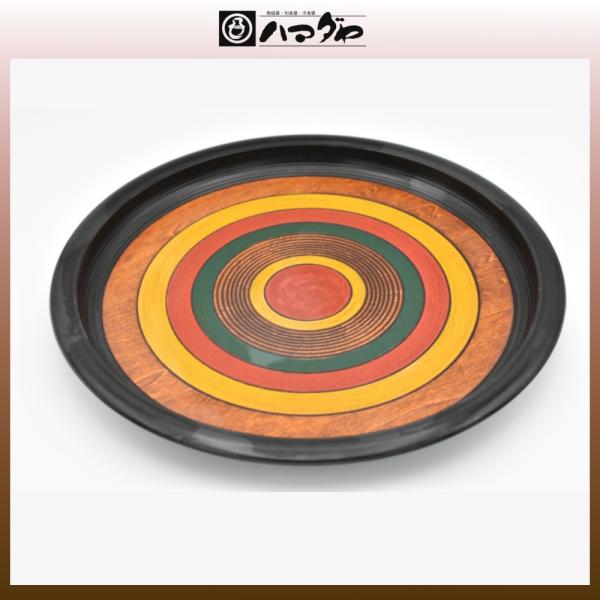 独楽塗　独楽盆　新品未使用 直径33センチ hamadaya-shokki_1f097