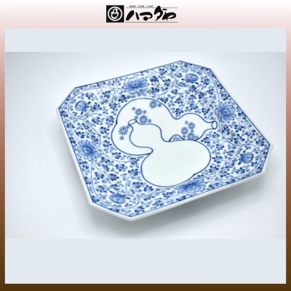 有田焼 中島誠之助 皿 ひさご唐草角盛皿 item no.1f642