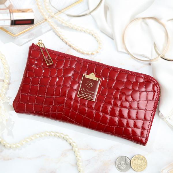 【美品】HerSchedule チェレット ドレスエナメル　ハースケジュール HerSchedule 【HerSchedule】「シルクのドレスのように