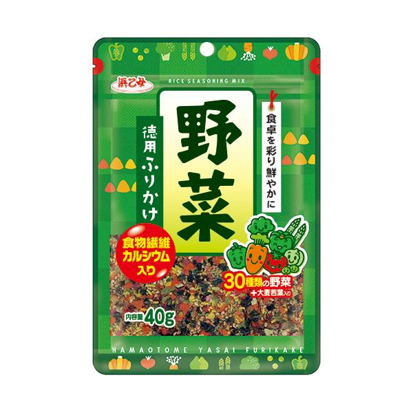[Release date: March 6, 2023]●化学調味料を使用せず、お子様でも食べやすいように仕上げました。●30種類の野菜に、大麦若葉を加えた彩り豊かなふりかけです。●食物繊維とカルシウムを含むふりかけです。■内容量40g×...