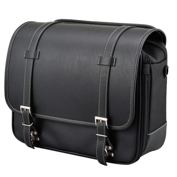 【サイズ】縦300×横400×厚み150（mm）　【商品説明】日帰りツーリングに最適な18リットルのサドルバッグ。 ●長方形のスタンダードなシルエットは飽きることなく末永くご愛用いただけます。 ●バック背面に別売のサドルバッグサポートを差し...