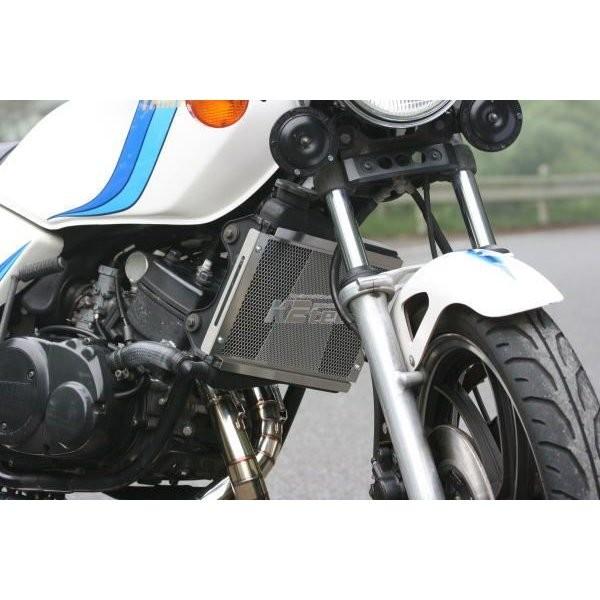 rz250/350ラジエーターコアガード ステンレス製 RZ250 ラジエターコアガード ステンレスヘアライン仕上げ K2-tec
