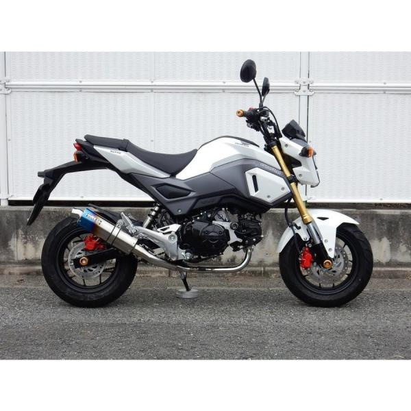 GROM（グロム）16年〜 ショートオーバルマフラー 焼き色タイプ フル