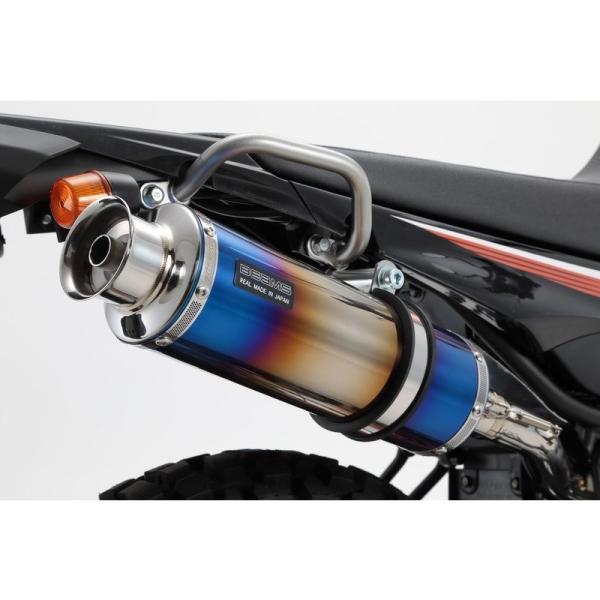 セロー250（2BK-DG31J） SS300ヒートチタン スリップオンマフラー 政府