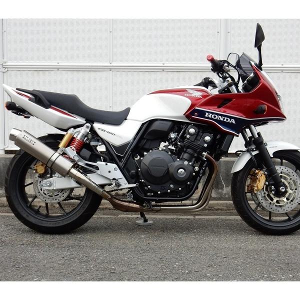 ステンレス ダブルエンドマフラー　CB400T CB400SF・SB（EBL-NC42） ステンレスラウンドリアエキゾーストマフラー